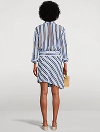 Shirt Dress Stripe Print