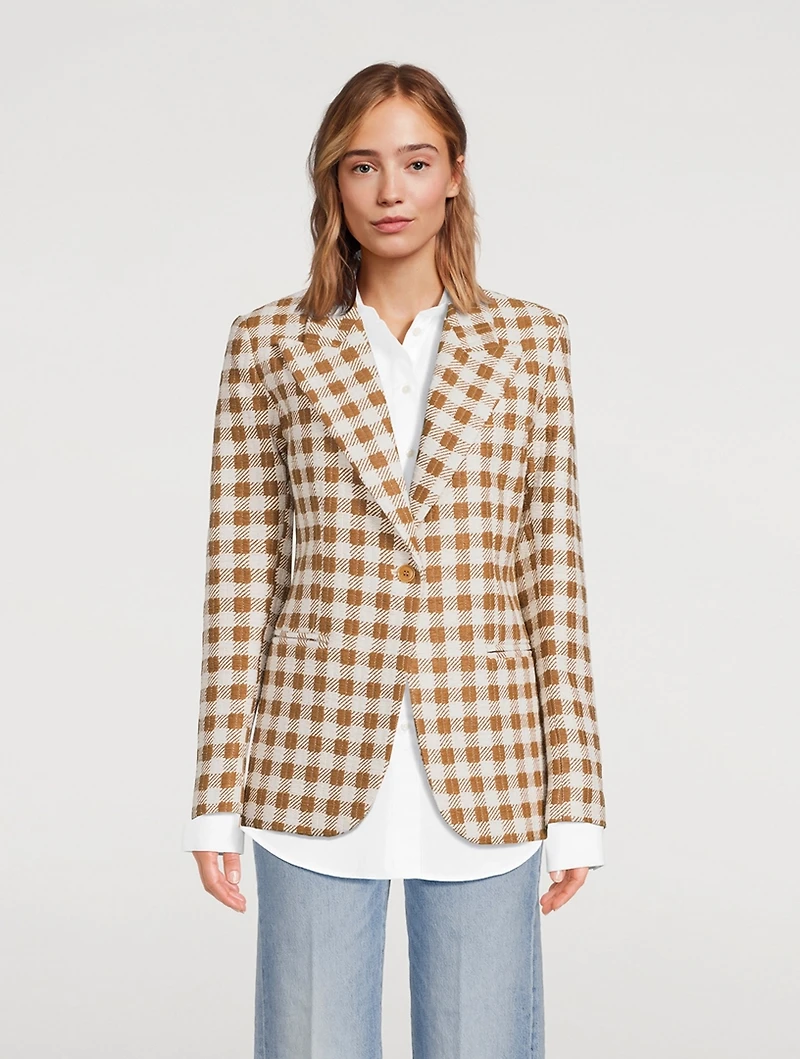 90s Cotton-Blend Blazer