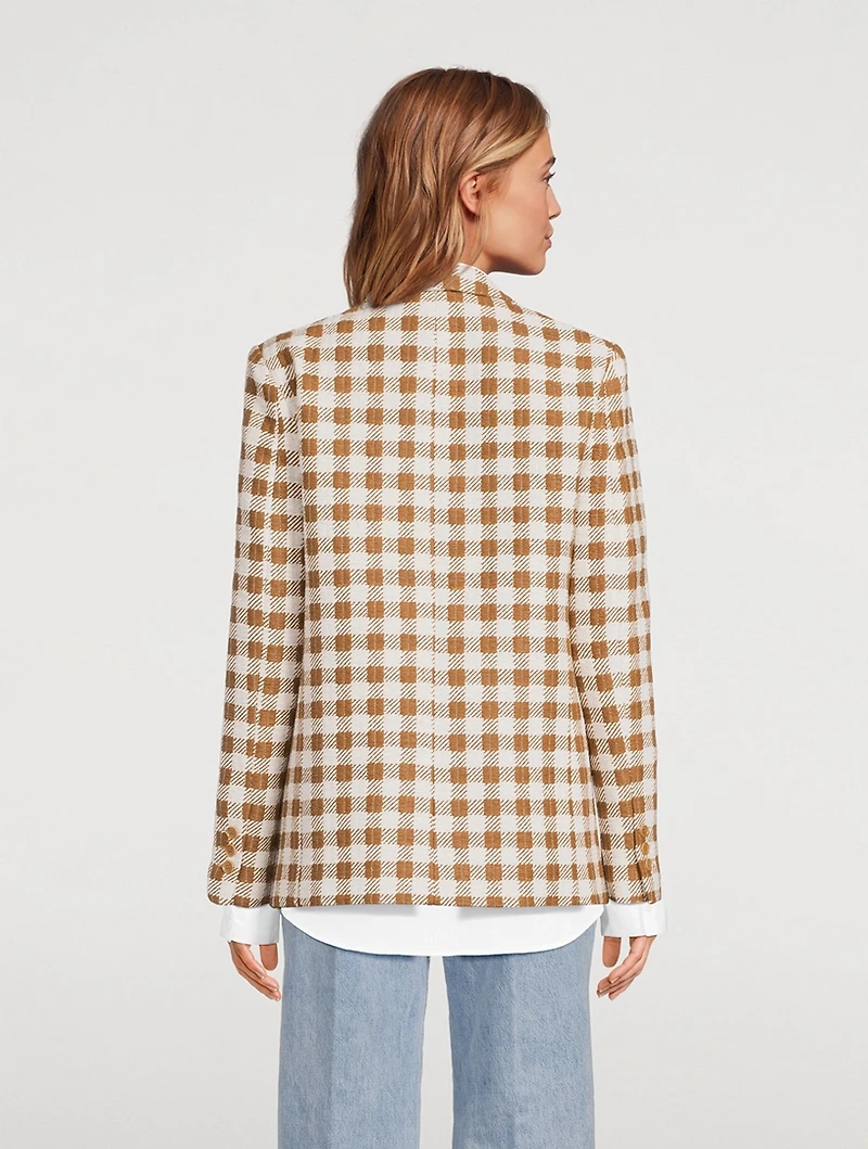 90s Cotton-Blend Blazer