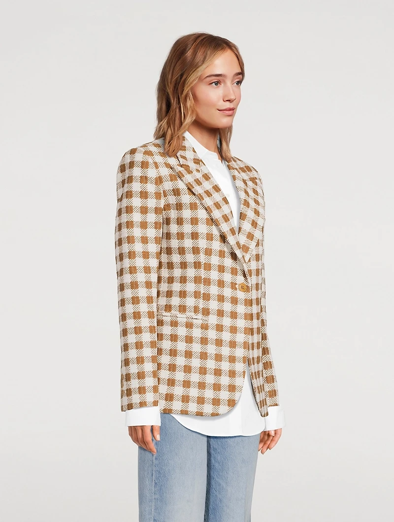90s Cotton-Blend Blazer