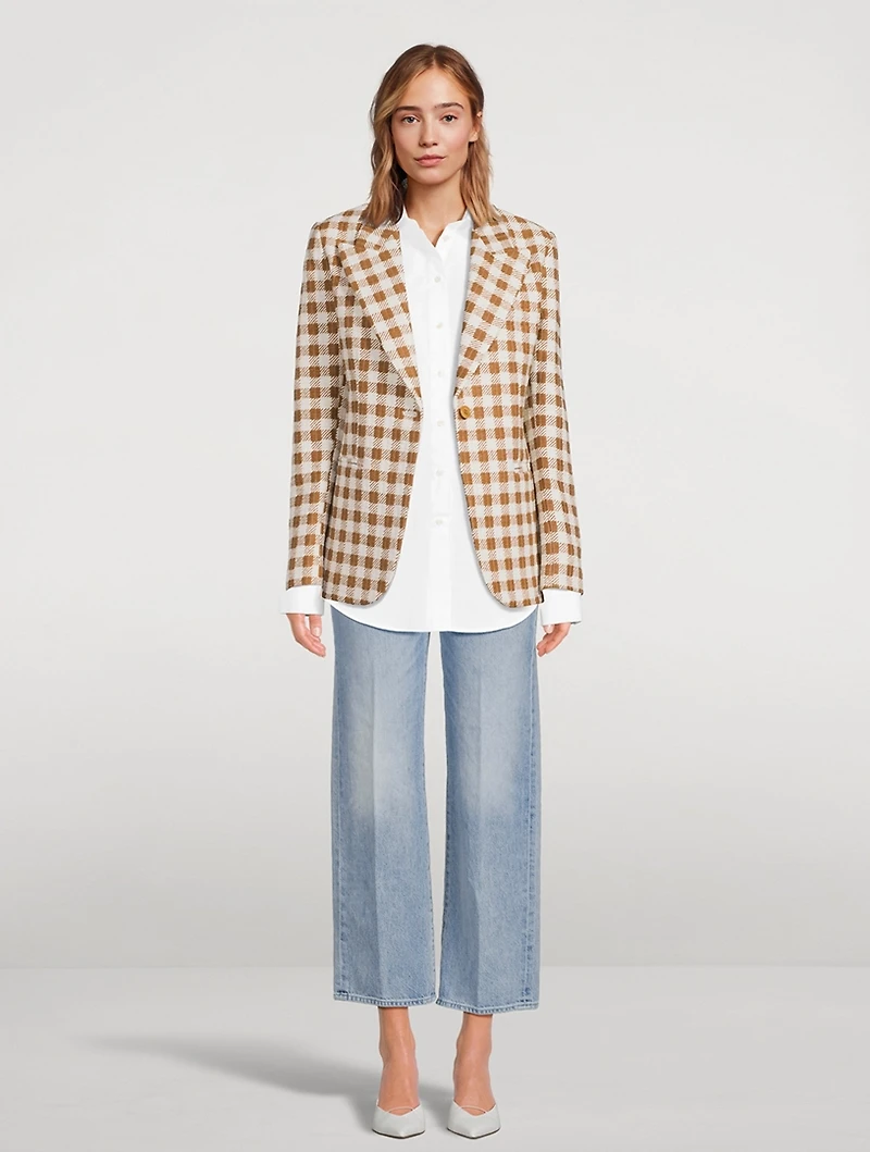 90s Cotton-Blend Blazer
