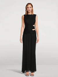 Claude Cut-Out Side-Split Long Dress