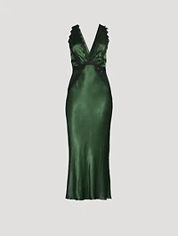 Camille Lace Cross-Back Midi Dress