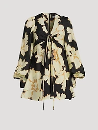 Lucia Keyhole Ruched Mini Dress