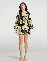 Lucia Keyhole Ruched Mini Dress