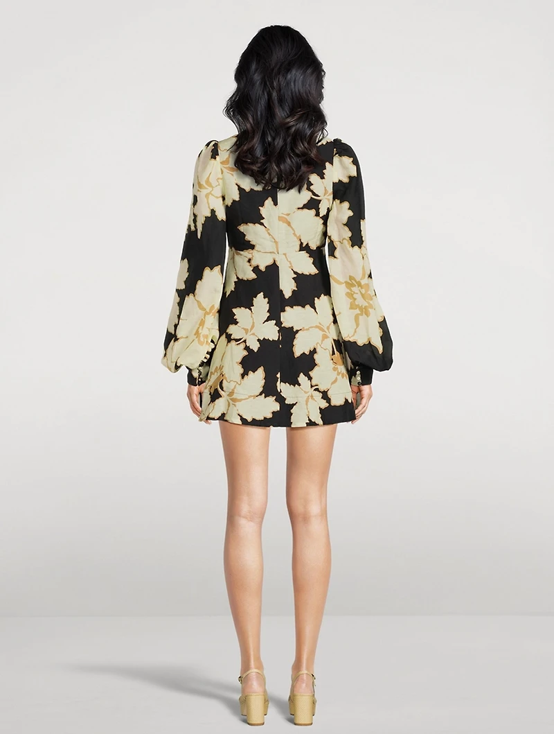 Lucia Keyhole Ruched Mini Dress