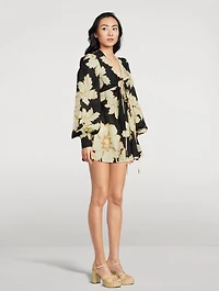 Lucia Keyhole Ruched Mini Dress