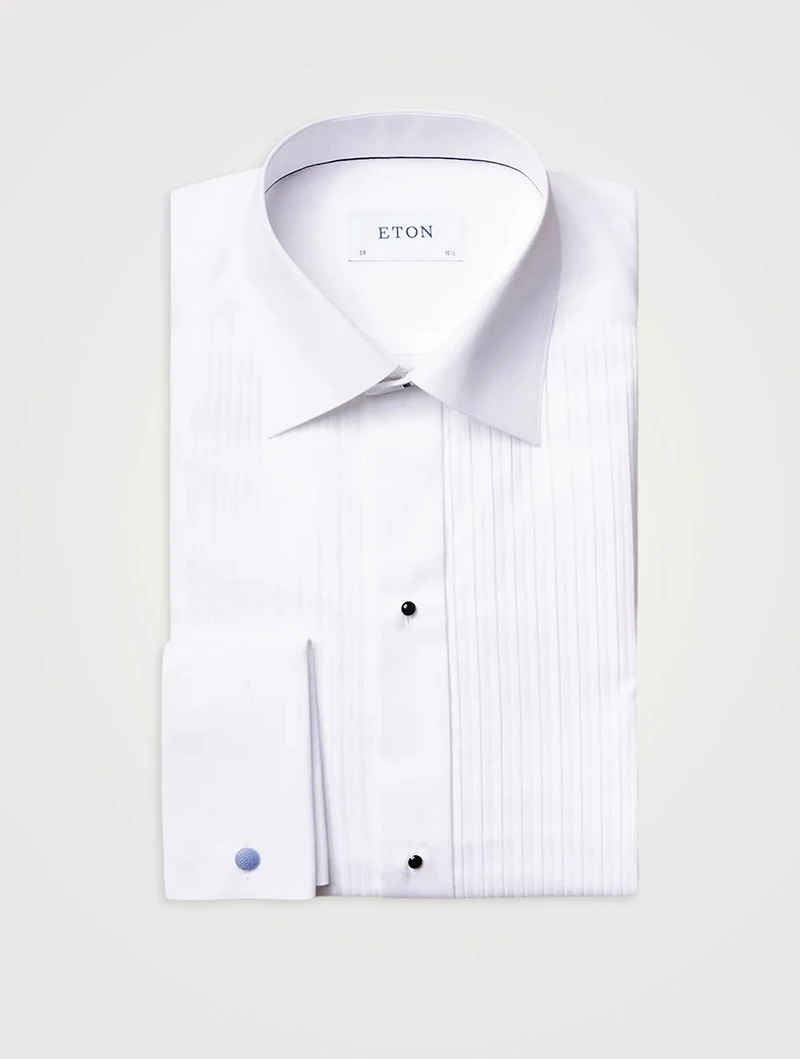 Contemporary Fit Pleated Bib Formal Shirt