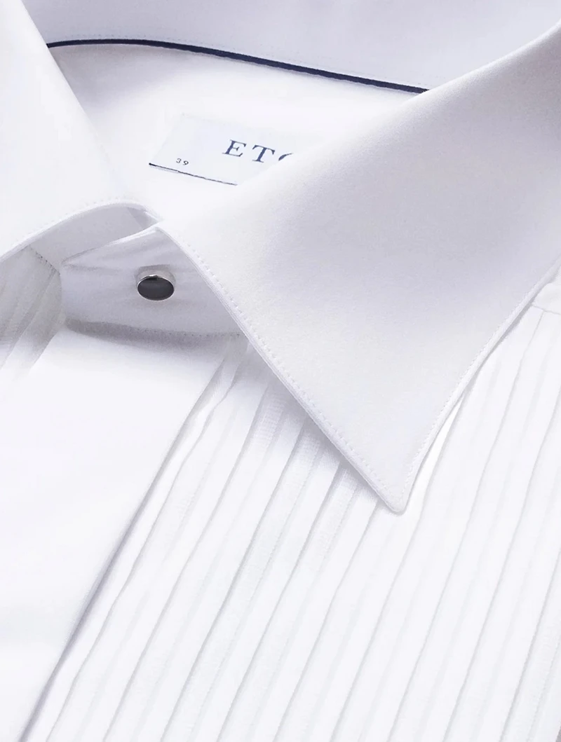 Contemporary Fit Pleated Bib Formal Shirt
