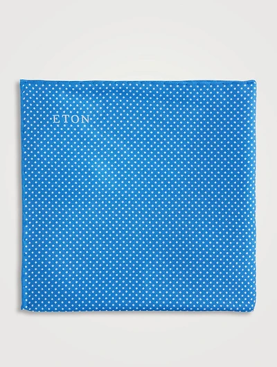 Polka Dot Silk Pocket Square