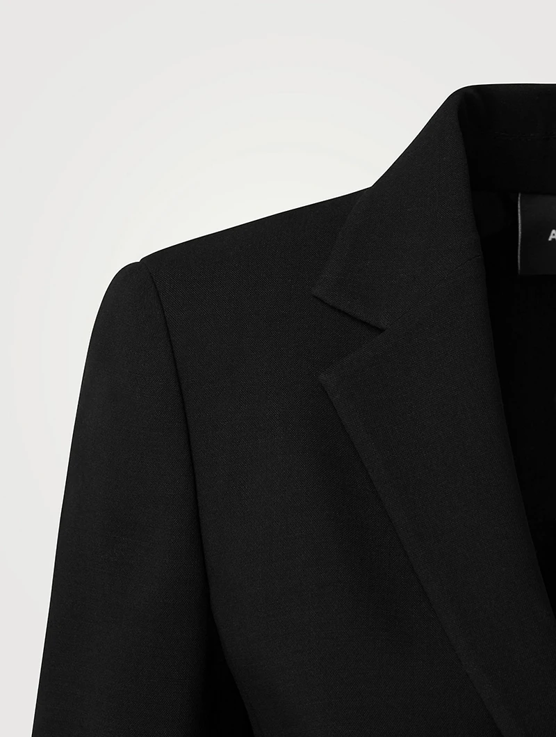 Ocelia Wool Double-Face Blazer