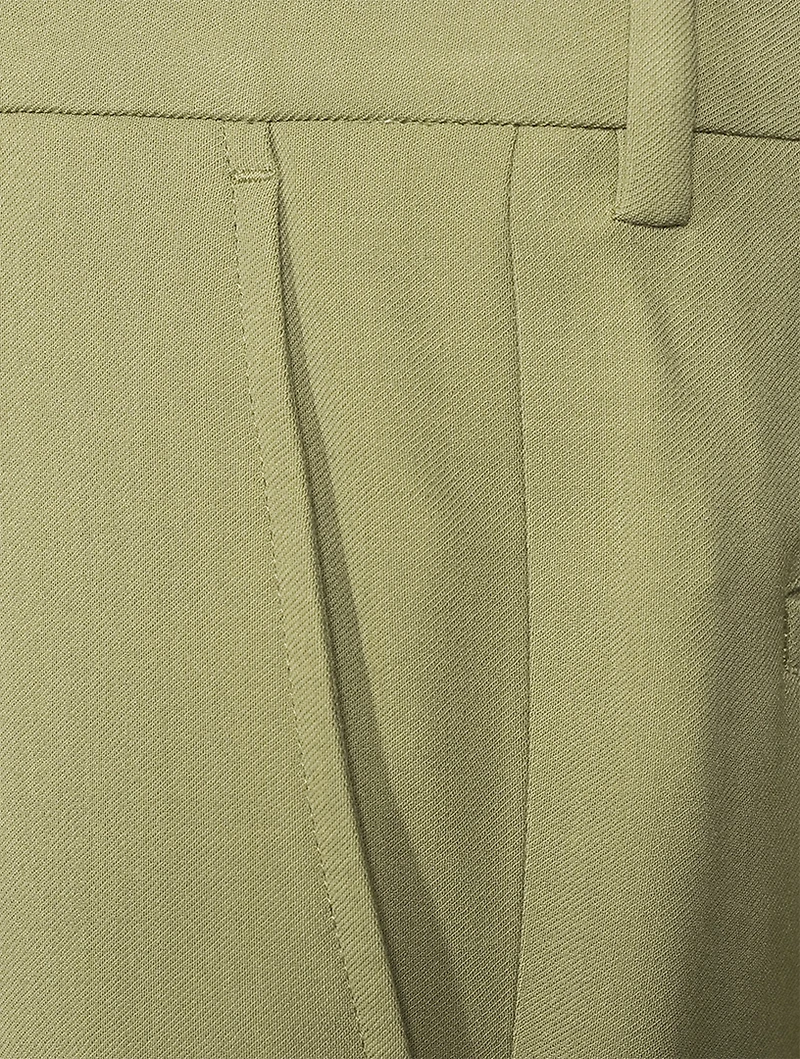 Wool-Blend Oversized Pants