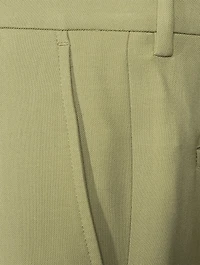 Wool-Blend Oversized Pants