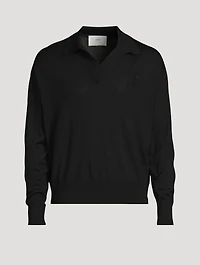Wool Polo Sweater
