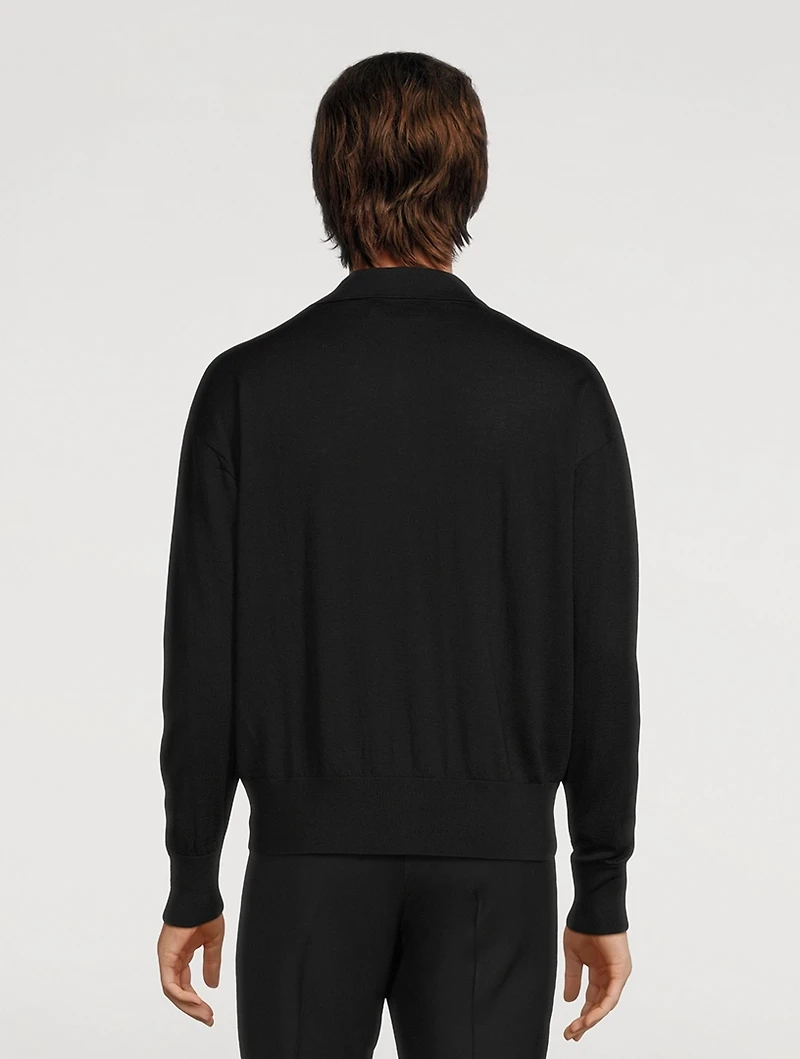 Wool Polo Sweater