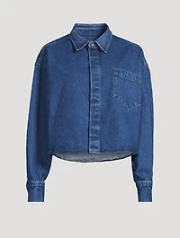 Cropped Denim Shirt