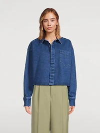 Cropped Denim Shirt