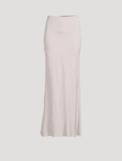 Bias-Cut Maxi Skirt