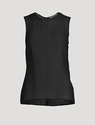 Semi-Sheer Silk Blouse
