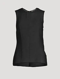 Semi-Sheer Silk Blouse