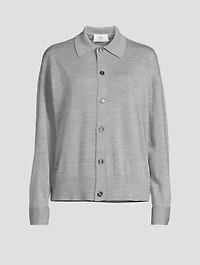 Merino Wool Polo Cardigan