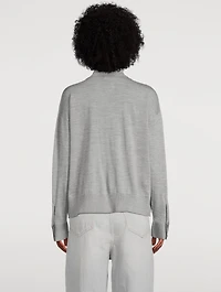 Merino Wool Polo Cardigan