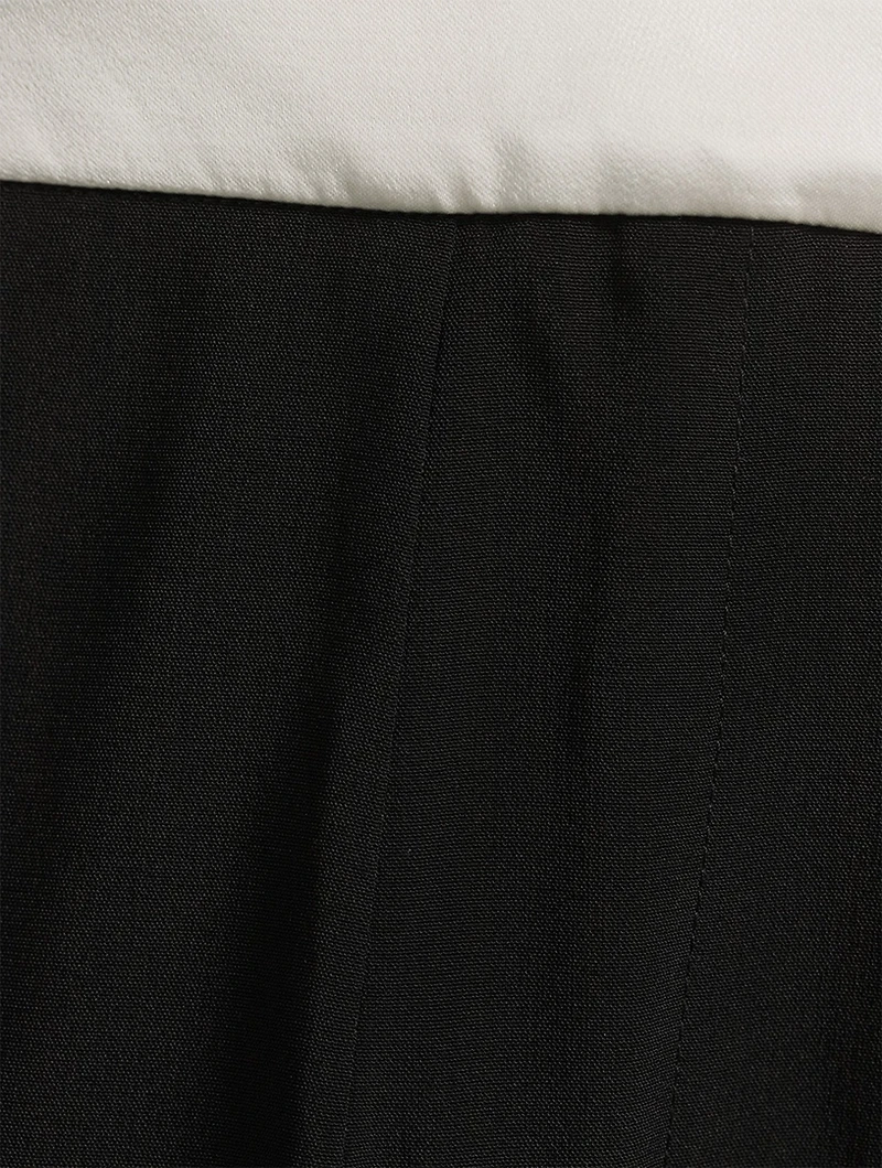 High-Waisted Cady Trousers