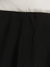 High-Waisted Cady Trousers