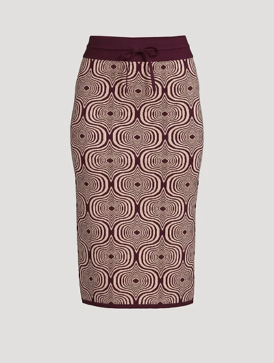 Tanvi Jacquard Pencil Skirt