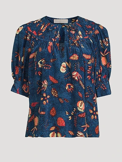 Shea Top Batik Print