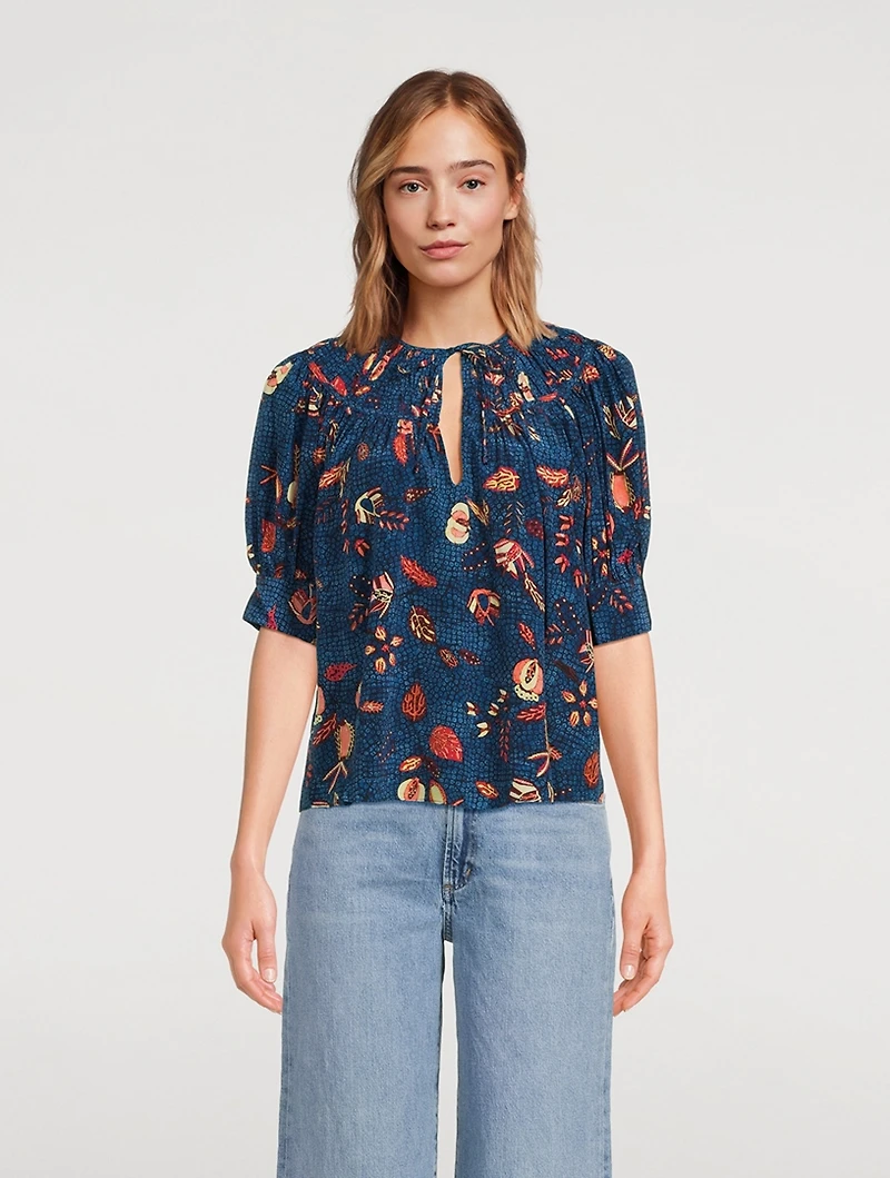 Shea Top Batik Print