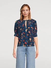 Shea Top Batik Print