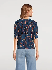 Shea Top Batik Print