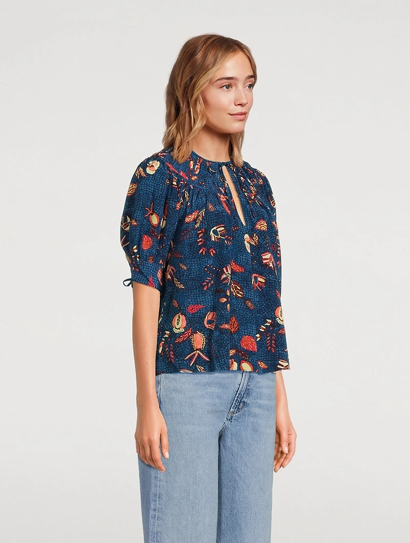 Shea Top Batik Print