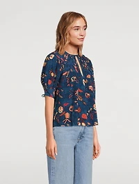 Shea Top Batik Print