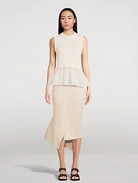 Edda Sleeveless Knit Peplum Top