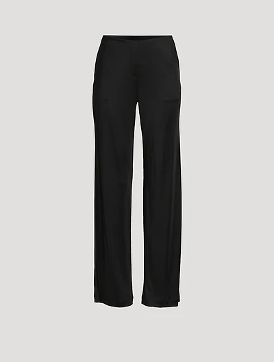 Straight-Leg Jersey Trousers