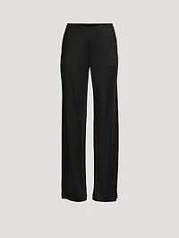 Straight-Leg Jersey Trousers
