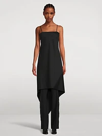 Asymmetric Wool Dress