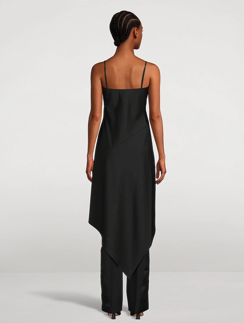 Asymmetric Wool Dress