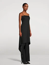 Asymmetric Wool Dress