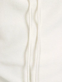 Ruched Dolman-Sleeve Sweater