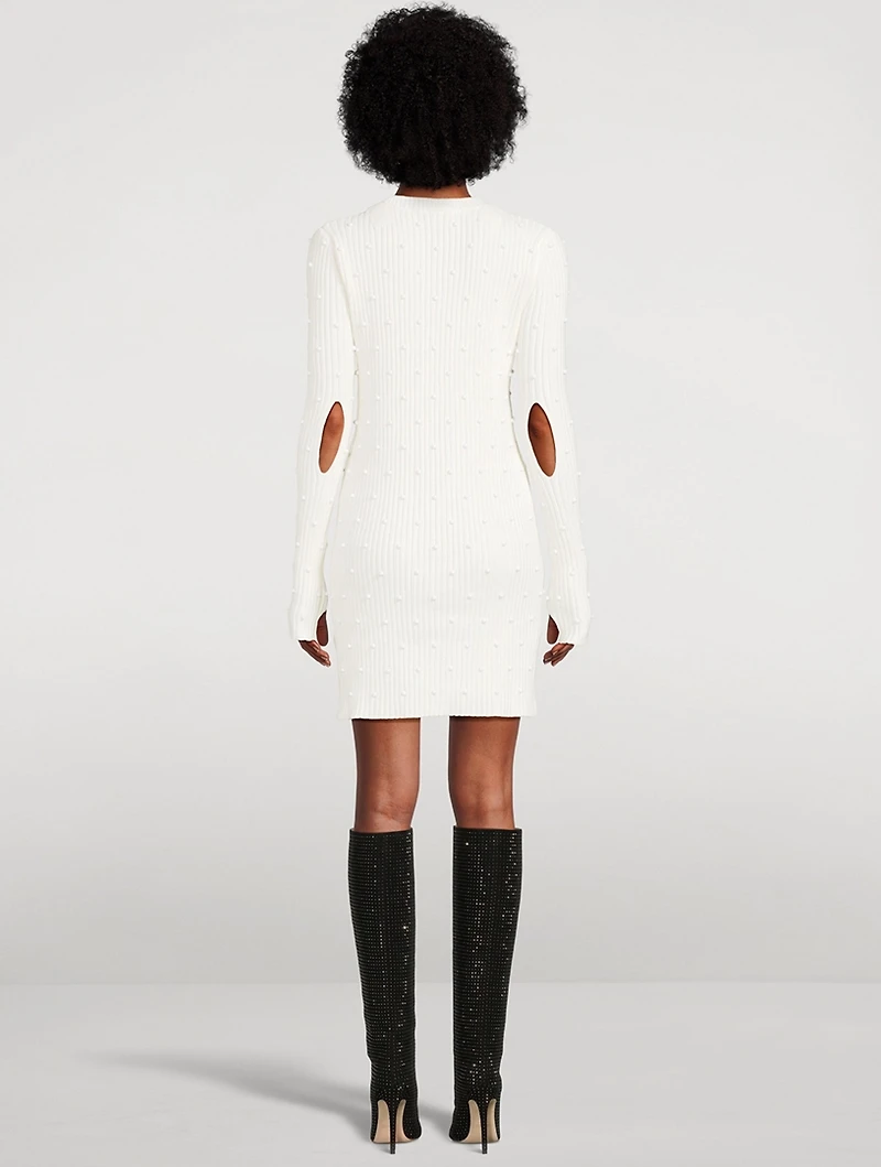 Embellished Sweater Dress