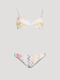 Zig Zag Jacquard Bikini Set