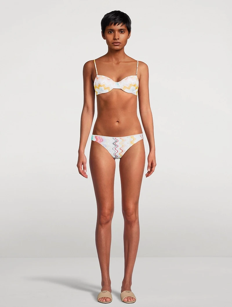 Zig Zag Jacquard Bikini Set