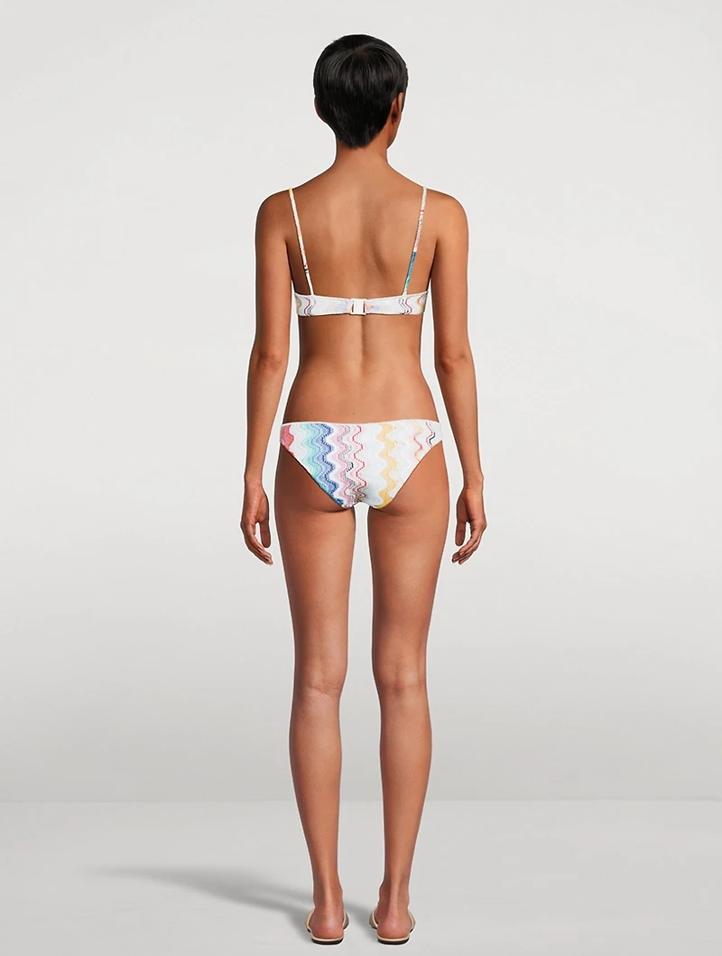 Zig Zag Jacquard Bikini Set