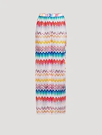 Zig Zag Jacquard Wide-Leg Trousers