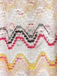 Zig Zag Jacquard Wide-Leg Trousers