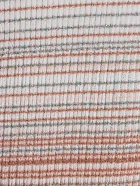 Stripe Jacquard One-Shoulder Cover-Up