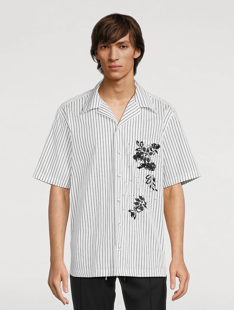 Poplin Shirt Floral Print